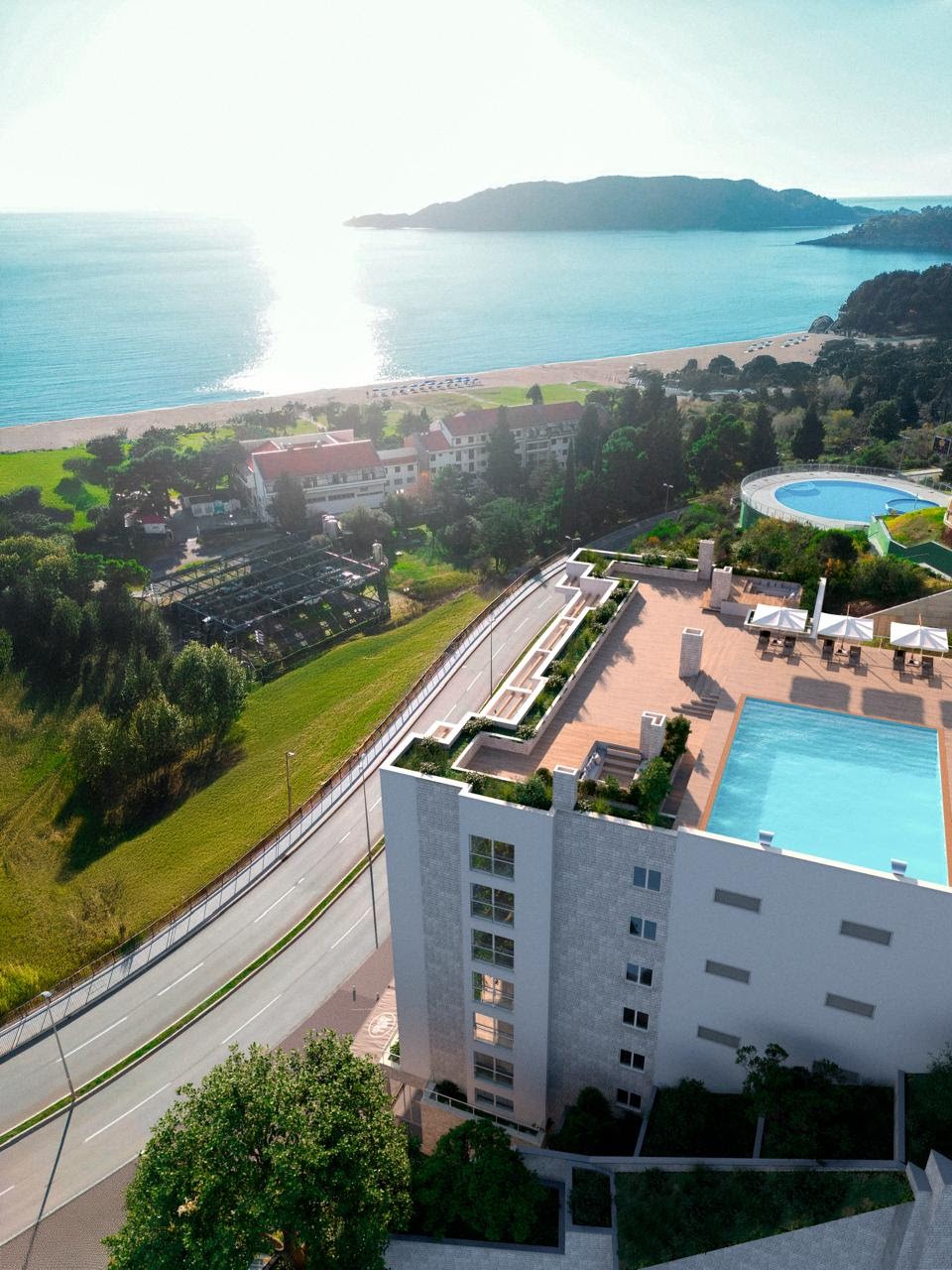 Apartments Under Construction with Sea Views, 200 m from the Beach, Bečići, Budva