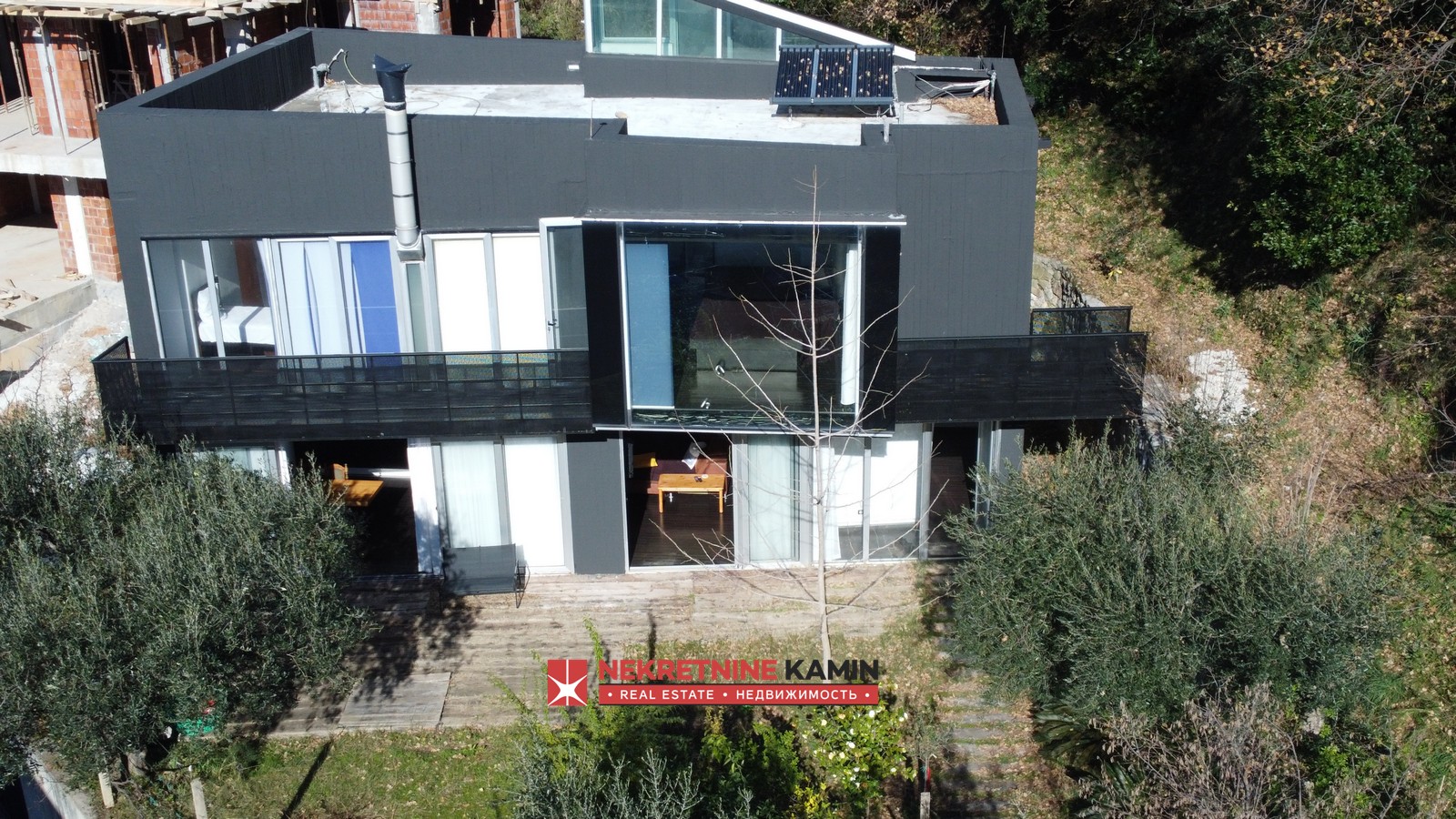Contemporary Cast-Concrete House near Several Beaches, Seoce, Budva