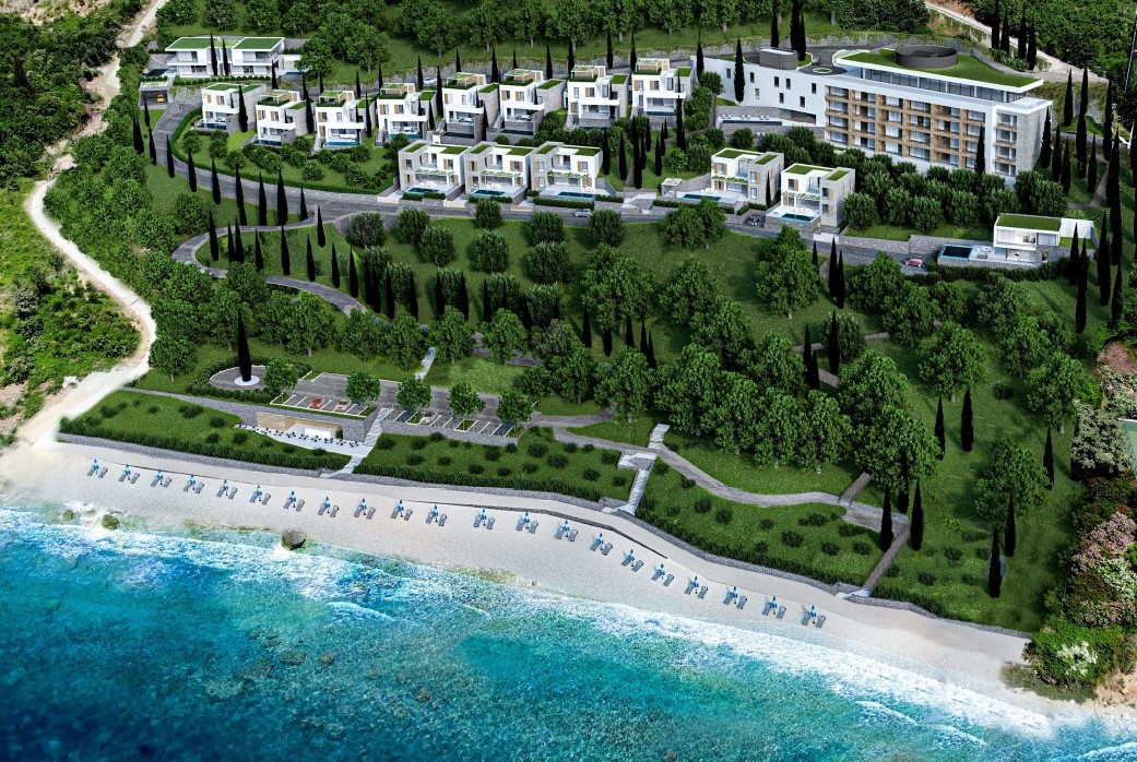 Seafront Land with a 5-Star Hotel and 16-Villa Project, Reževići, Budva