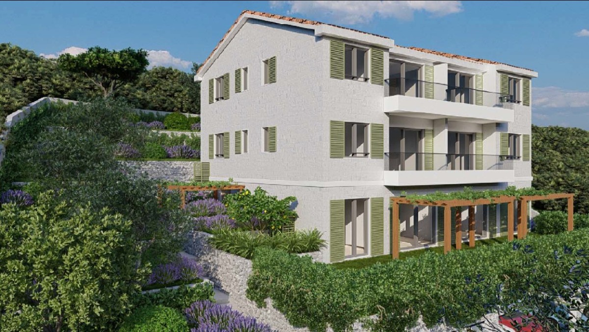 851 m² Plot with Design, Building Permit and Sea View, Tudorovići, Budva