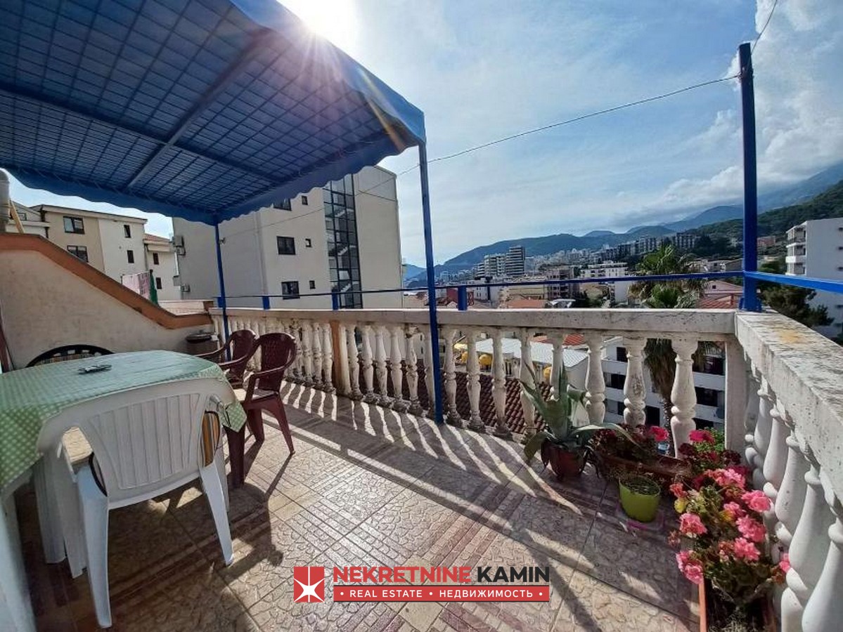 28 m² Studio Apartment with Terrace, 30 m from the Sea, Rafailovići, Budva