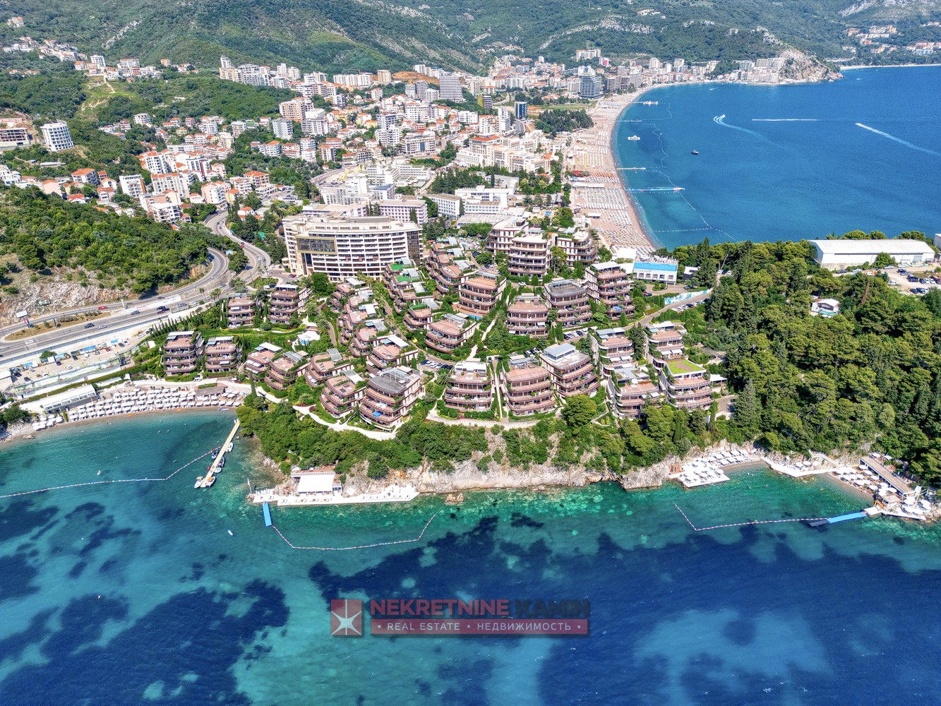 One-Bedroom Apartment of 97 m² with Sea Views, Dukley Gardens, Budva