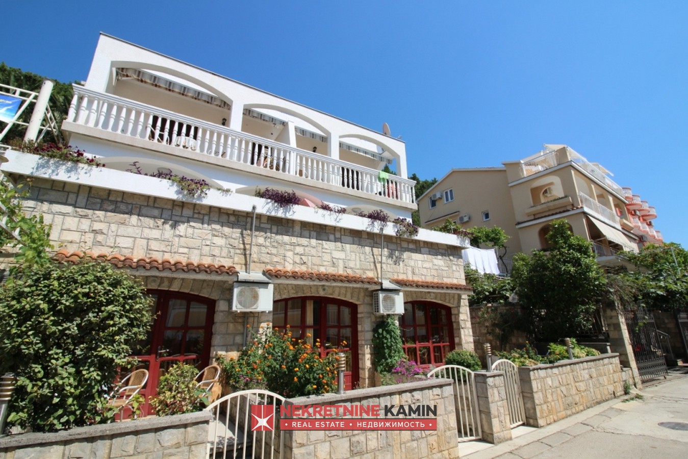 Furnished Apartment-Style House on Four Levels with a Yard, Budva