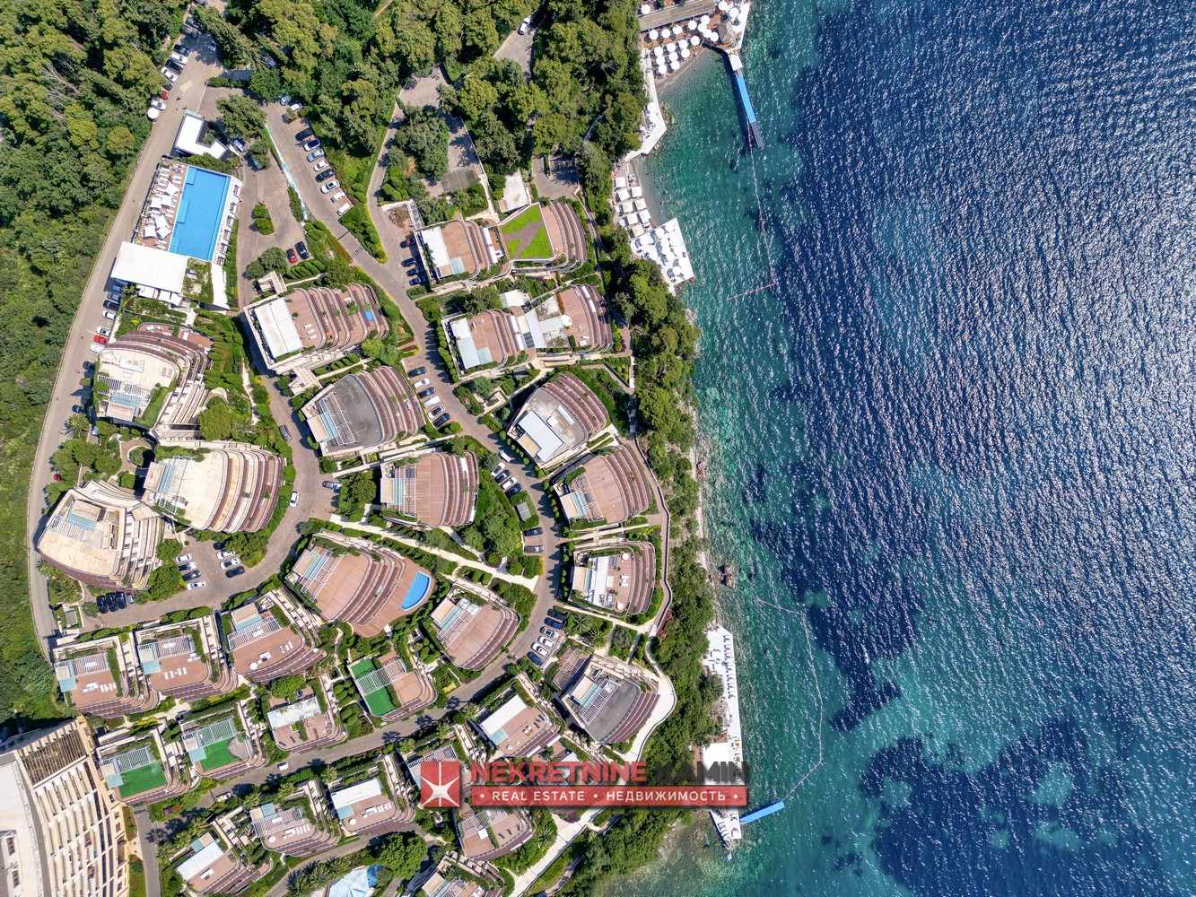 Exclusive One-Bedroom Apartment of 95 m² with Sea Views, Dukley Gardens, Budva