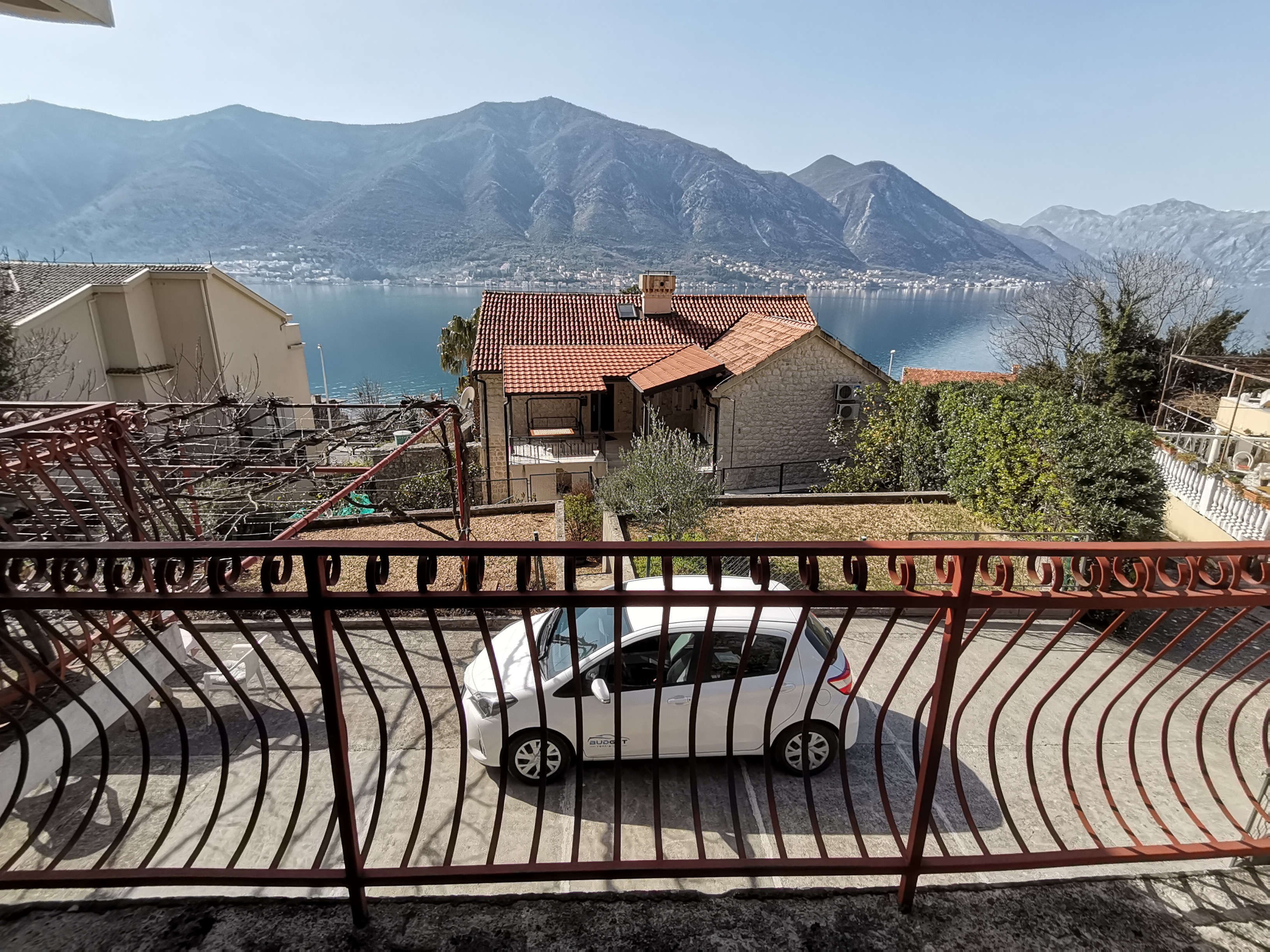 Family House with Terrace and Sea View, 100 m from the Sea, Dobrota, Kotor