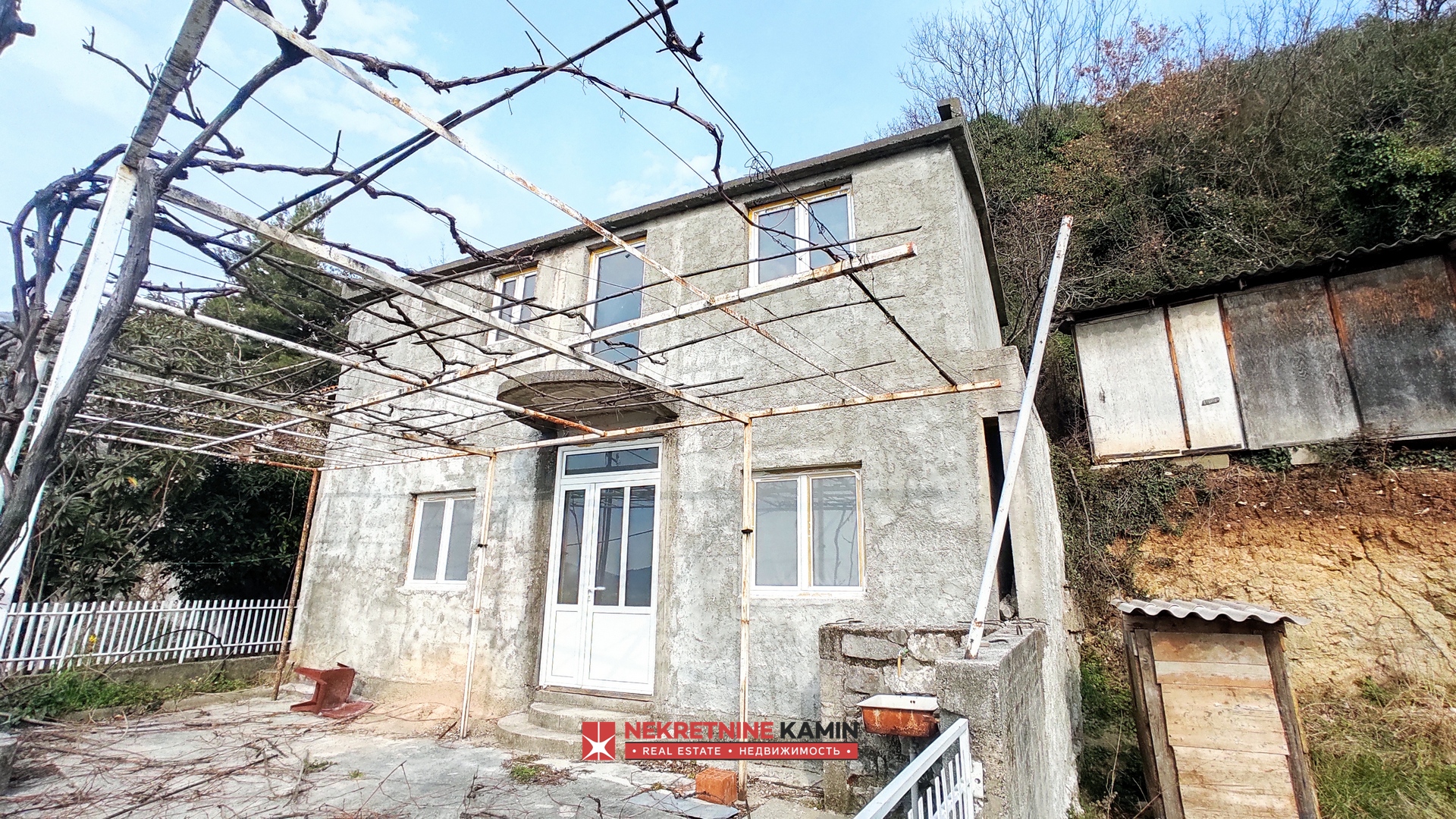 Unfinished Two-Storey House in a Quiet Location, Buljarica, Budva