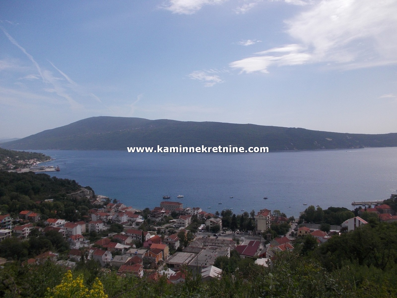 Plac od 7536 m² sa trajnim pogledom na zaliv, Meljine, Herceg Novi