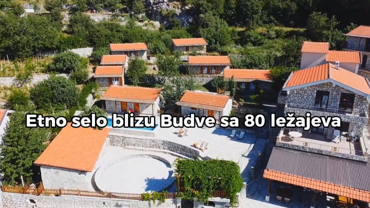 Ethno Village with Pool and Accommodation for up to 80 People, near Budva