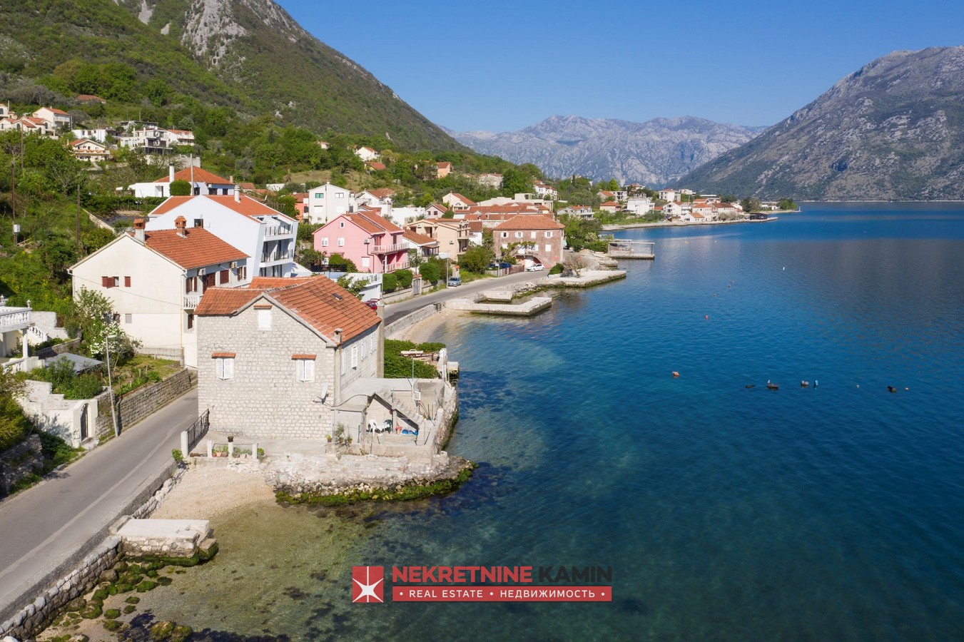 Semi-Detached Stone House by the Sea, Prčanj, Bay of Kotor